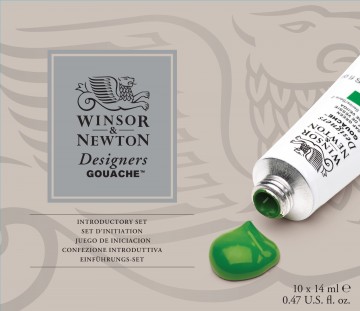 4426 winsor newton designers gouache introductory set