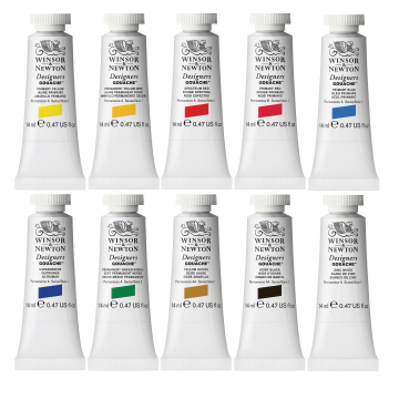 4426 winsor newton designers gouache introductory set