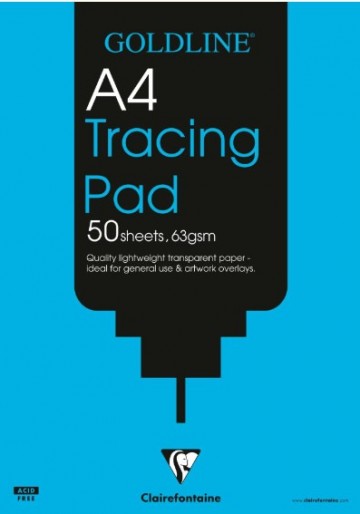 4432 clairefontaine goldline tracing pad transparant papier a4