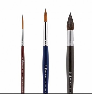 4480 escoda set michael soloyev 3 aquarelpenselen 3