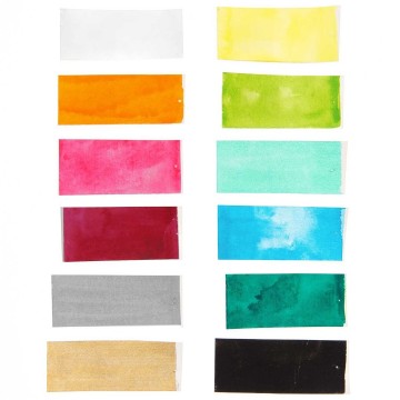 4486 rico art essential aquarelverf 12 napjes in blik rainbow colours 4 0