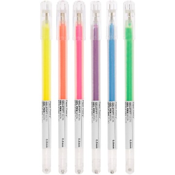 4496 paper poetry 6 gelpennen 088 mm neon