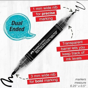 4502 faber castell black edition acryl marker zwar t 3