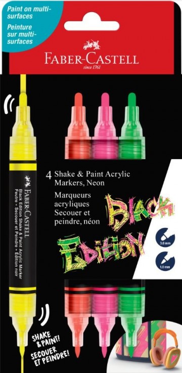4503 faber castell black edition acryl marker neon 2