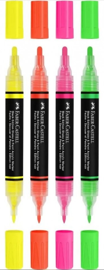 4503 faber castell black edition acryl marker neon