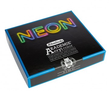 4522 schmincke akademie acrylverf set neon 5 tubes 60 ml 2