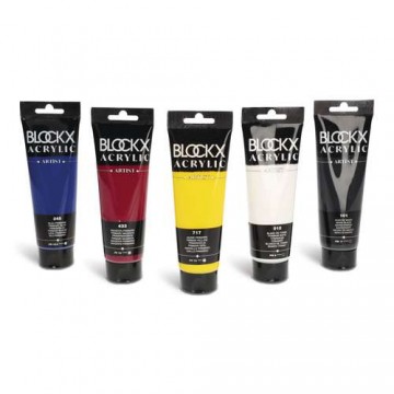 4529 blockx acrylverf primaire kleuren 5 tubes 120 ml primaire 2
