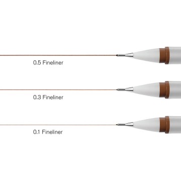 4533 winsor  newton 3 fineliners sepia 2