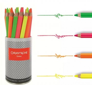 4549 caran d ache fluo maxi kleurpotlood 8