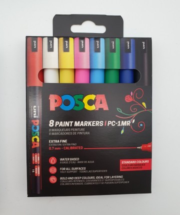 4561 posca acrylmarkels 1 mr basiskleuren