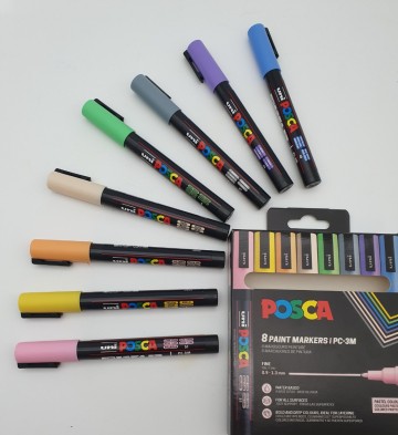 4563 posca acrylmarkers 3m pastel