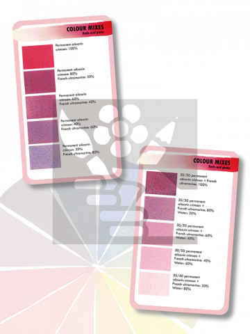 4583 colour mixing card deck