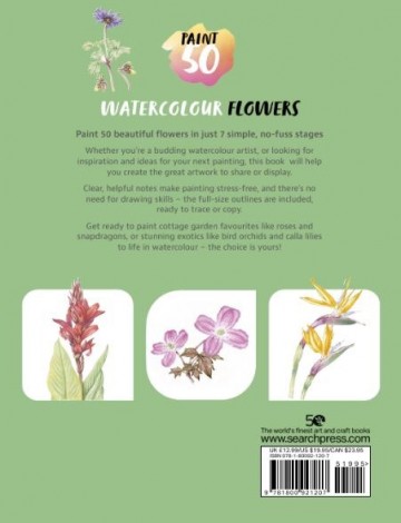 4592 paint 50 watercolour flowers penny brown 3