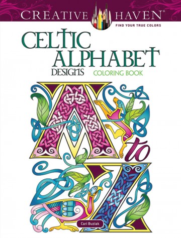 4596 kleurboek celtic alphabet designs door cari buziak creative heaven