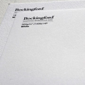 4635bockingford watercolour paper hot pressed white 300gsm 0