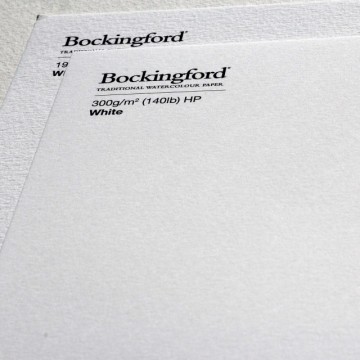 4635bockingford watercolour paper hot pressed white 300gsm