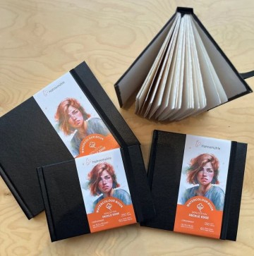 4638 hahnemuhle watercolour book deckle edge paper 4