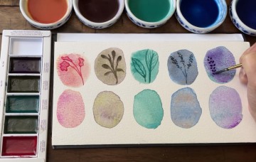 4646 kuretake gansai tambi granulating colors set 2 3