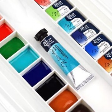 4654 rosa plastic box watercolour 28  8