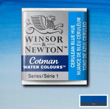 4656 winsor newton cotman aquarelverf cerulean blue hue