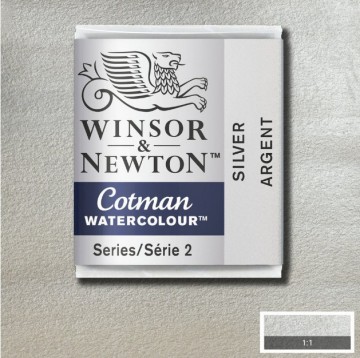 4656 winsor newton cotman aquarelverf silver