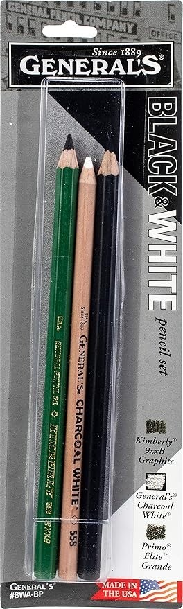 4660 generals black white pencils