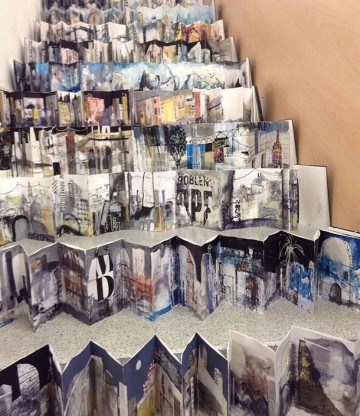 4675 seawhite concertina leporello zigzag harmonica karen stamper