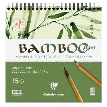 4687 clairefontaine bamboo bamboe papier vierkant 297 cm