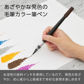 4692 pentel colour brush sepia 2