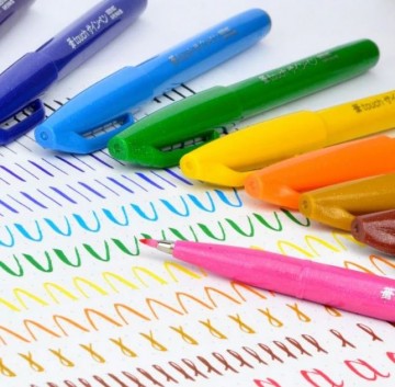 4693 pentel brush sign ses15c 12 set primary colour 5