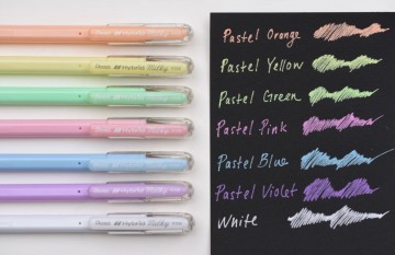 4696 pentel gelroller milky pastel 9