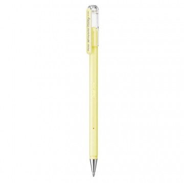 4696 pentel gelroller milky pastel lichtblauw geel