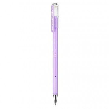 4696 pentel gelroller milky pastel lichtblauw violet