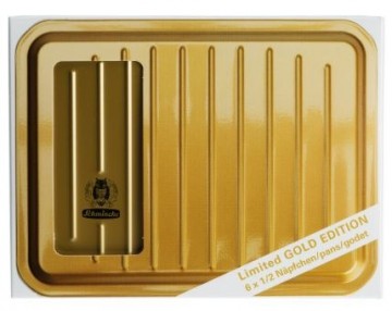 4706 schminke horadam aquarelverf gold 6 napjes in gouden blik 1