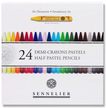 4715 sennelier houtloze pastelpotloden 24 halve doos
