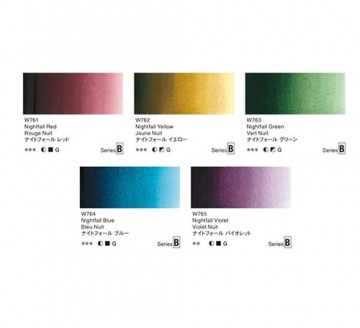 4721 holbein artists watercolour set nightfall kleuren