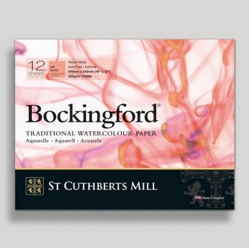 4730  st cuthberts bockingford hot pressed aquarelpapier 41x31cm 300 gram 12 vel 1