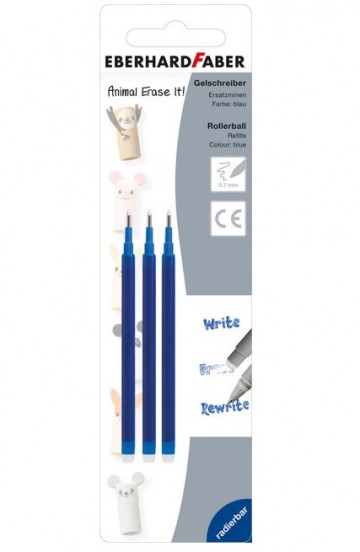 4740 eberhard faber animal 3 navullingen voor uitgumbare gelpen 1