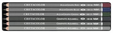 4741 cretacolor watercolour graphite set 6 watercolour graphite pencils 2