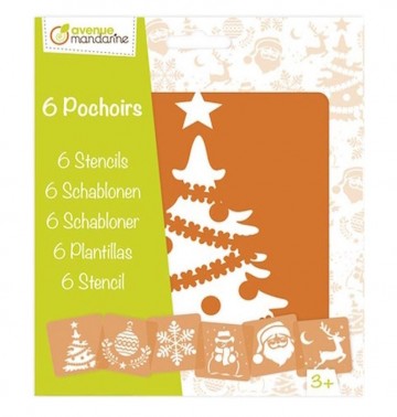 4751 mandarine sjablonen kerst 6 stuks 1