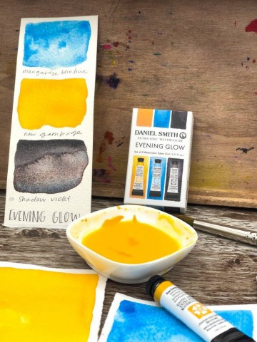 4760 daniel smith aquarelverf 3x5 ml set evening glow 2