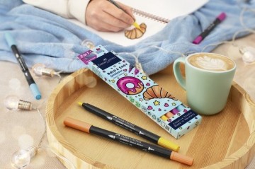 4764 faber castell goldfaber bold  easy 4 alcoholmarkers set world of food 3