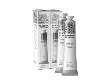 4787 aanbieding winsor newton olieverf titanium wit 2 tubes van 200 ml 1