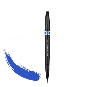 4797 pentel brush sign pen artist blauw