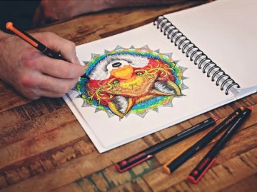 4805 kadotip chameleon 6 fineliners set floral 3 0