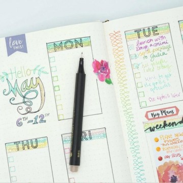 4806 kadotip chameleon 6 fineliners set nature colours 2 0