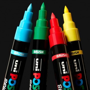 4813 posca 16 brush paintmarkers 2