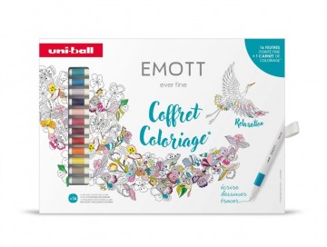 4817 emott fineliners uni met kleurboek 1