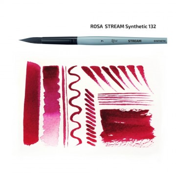 4826 rosa stream penseel synthetic round brush 2