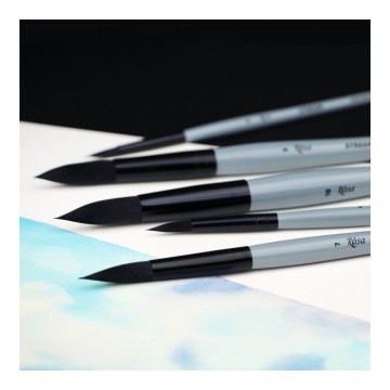 4826 rosa stream penseel synthetic round brush 3